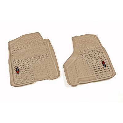 Rugged Ridge - Rugged Ridge 83903.04 Floor Liners Front Tan for Dodge Ram 1500-3500