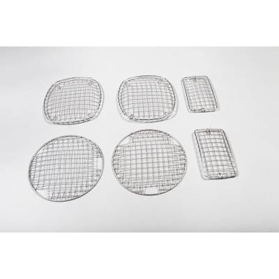 Rugged Ridge - Rugged Ridge 11102.03 Stone Guard Set Stainless Steel for Wrangler TJ