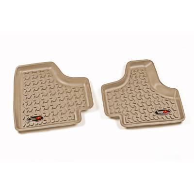 Rugged Ridge - Rugged Ridge 13950.2 Floor Liner Rear Pair Tan for Jeep Liberty KK