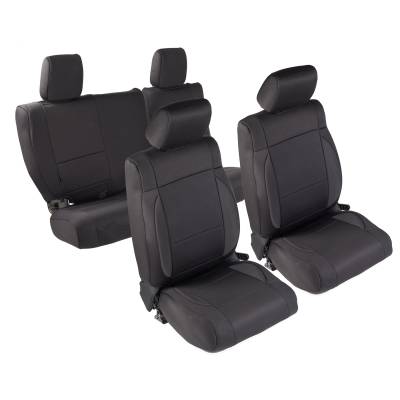 Smittybilt - Smittybilt 471701 Neoprene Seat Cover Set Black for 08-12 Jeep Wrangler JK 4DR