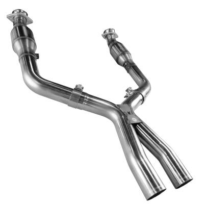 Kooks Custom Headers - Kooks Custom Headers 11313200 Catted X-Pipe for 05-10 Mustang