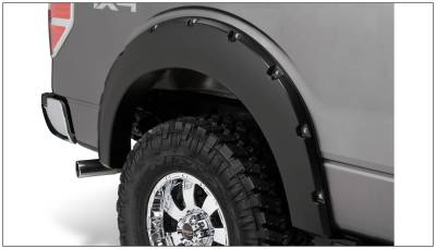 Bushwacker - Bushwacker Pocket Style Rear Fender Flares Black Ford F150 20080-02