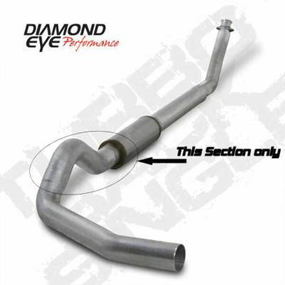 Diamond Eye Performance - Diamond Eye 222009 Tailpipe 1st Section 5" Aluminized for Ram 5.9L