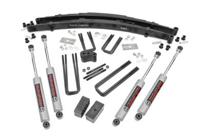 Rough Country Suspension Systems - Rough Country 300.20 4" Suspension Lift Kit for 70-74 Dodge W-Series Trucks