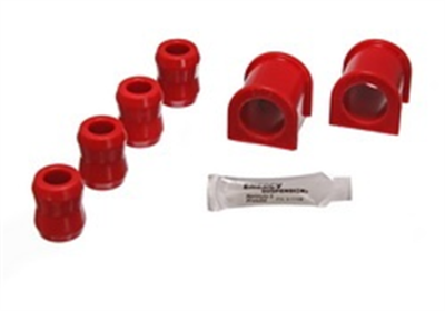 Energy Suspension - Energy Suspension 2.5102R Sway Bar Bushing Set Front Polyurethane Red