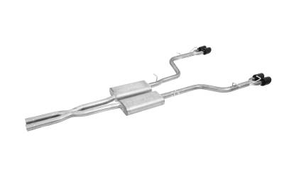 Gibson Performance Exhaust - Gibson Performance Split Rear Cat-Back Exhaust System Stainless 617012-B