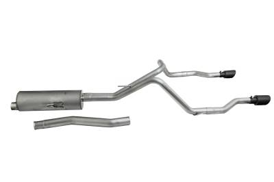 Gibson Performance Exhaust - Gibson Performance Split Rear Cat-Back Exhaust System Stainless 617410B