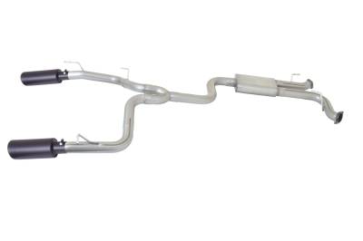 Gibson Performance Exhaust - Gibson Performance Split Rear Cat-Back Exhaust System Stainless 618818B