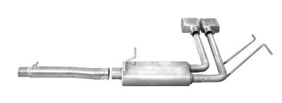 Gibson Performance Exhaust - Gibson Performance Super Truck Cat-Back Exhaust System Stainless 65675