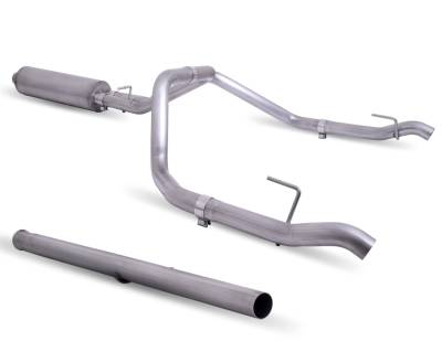 Gibson Performance Exhaust - Gibson Performance Split Rear Cat-Back Exhaust System Stainless 65688