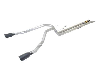 Gibson Performance Exhaust - Gibson Performance Split Rear Cat-Back Exhaust System Stainless 69548