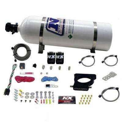 Nitrous Express - Nitrous Express 20935-15 Nx Nitrous Oxide System Kit GM LS 78mm 3-Bolt TB Plate