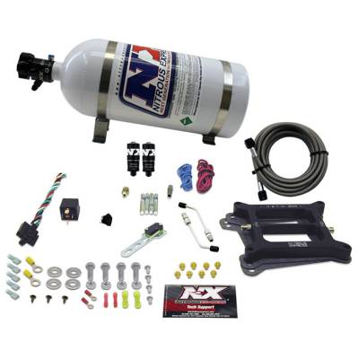 Nitrous Express - Nitrous Express 40041-10 Nx Nitrous Oxide System Kit 4150 HITMAN PLUS 4-BBL