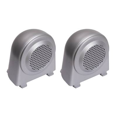 Rugged Ridge - Rugged Ridge 11151.11 Tweeter Speaker Enclosures Brushed Silver for Wrangler