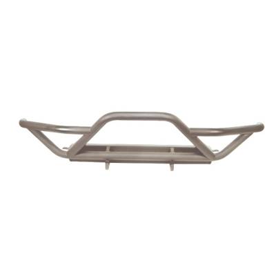 Rugged Ridge - Rugged Ridge 11502.12 RRC Front Bumper w/Grille Guard Titanium for Wrangler