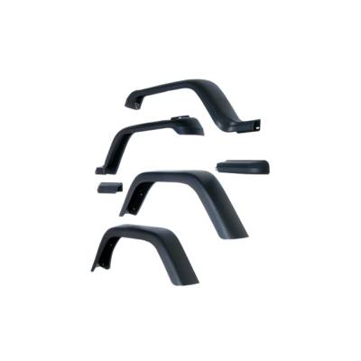 Rugged Ridge - Rugged Ridge 11607.01 7" Fender Flare Kit for Jeep Wrangler