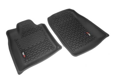 Rugged Ridge - Rugged Ridge 12920.29 Floor Liners Front Black for Durango/Jeep Grand Cherokee