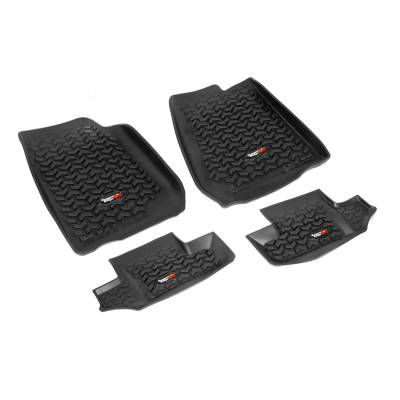 Rugged Ridge - Rugged Ridge 12987.02 Floor Liners Kit Black for Jeep Wrangler