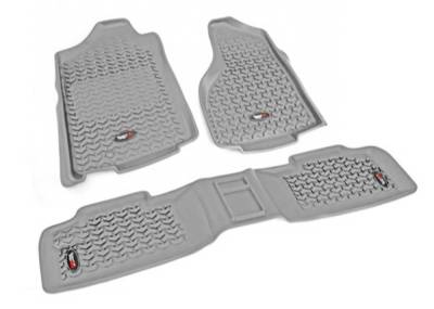 Rugged Ridge - Rugged Ridge 14987.01 Floor Liners Kit Gray for Jeep Wrangler Unlimited