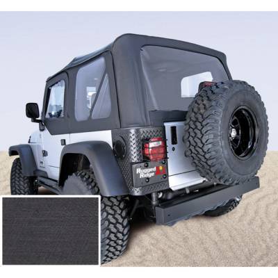 Rugged Ridge - Rugged Ridge 13705.15 Soft Top Black Clear Windows for Jeep Wrangler