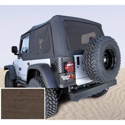 Rugged Ridge - Rugged Ridge 13708.36 Soft Top Door Skins Khaki Tinted Windows for Wrangler