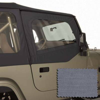 Rugged Ridge - Rugged Ridge 13713.09 Upper Soft Door Kit Gray for Jeep Wrangler