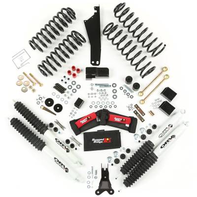 Rugged Ridge - Rugged Ridge 18415.5 2.5" Lift Kit w/Shocks for Wrangler JK