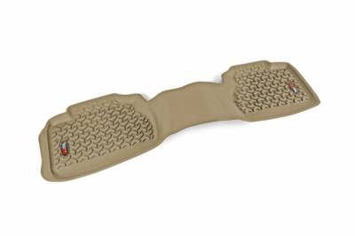 Rugged Ridge - Rugged Ridge 83951.10 Floor Liner Rear 1-Pc Tan 1999-2006 GM Fullsize Crewcab
