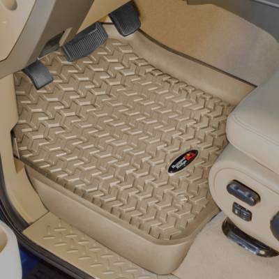 Rugged Ridge - Rugged Ridge 83902.07 Floor Liners Front Tan 99-07 Ford F250/F350