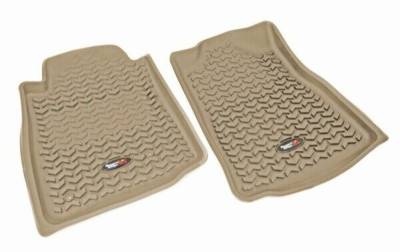 Rugged Ridge - Rugged Ridge 83904.15 Floor Liners Front Tan for Tacoma
