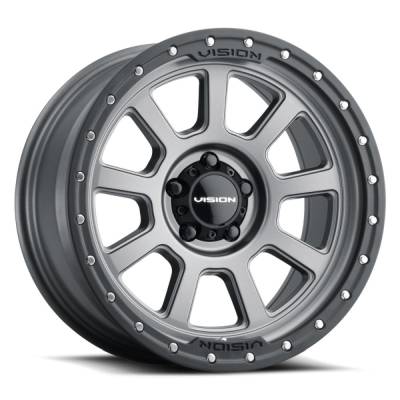Vision Wheel - Vision Wheels 350 Ojos 18x9 5x5.5 12mm Gray Matte 350-8985SGBL12
