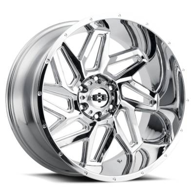 Vision Wheel - Vision Wheels 361 Spyder 24x12 6x5.5 -57mm Chrome 361-24283C-57
