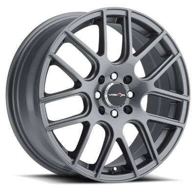 Vision Wheel - Vision Wheels 426H Cross 16x7 4x100/4.5 38mm Gray Matte 426H6703GM38