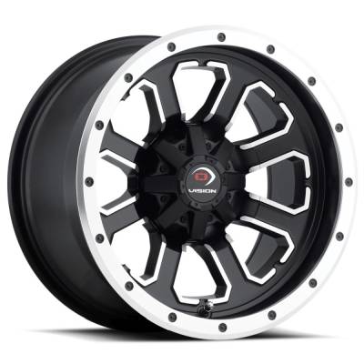 Vision Wheel - Vision Wheels 548 Commander 14x8 4x136 -10mm Machined/Black 548-148136MBMF4