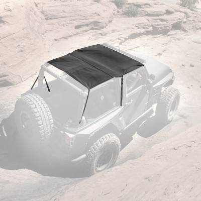 Smittybilt - Smittybilt 94235 Extended Top Black Diamond for 07-18 Jeep Wrangler JK 2DR