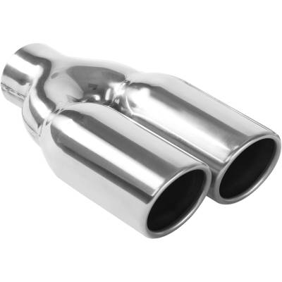 MagnaFlow Exhaust Products - MagnaFlow 35167 Stainless Tip Dual Round 3x10 2.2