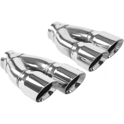 MagnaFlow Exhaust Products - MagnaFlow 35229 Exhaust Polished Tip Set Quad Round 2.25"