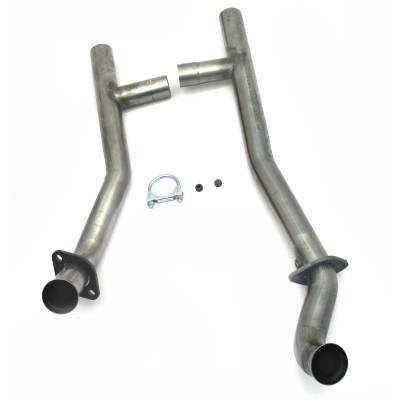 JBA Racing Headers - JBA Headers 1653SH 2.5" Exhaust H-Pipe-409 SS for 65-73 Mustang SBF