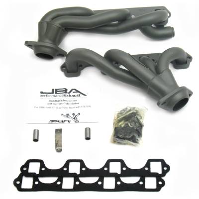 JBA Racing Headers - JBA Headers 1628SJT 1.625" Stainless Headers-Ceramic for 86-96 F-Series 5.8L