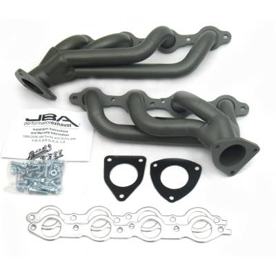 JBA Racing Headers - JBA Headers 1850S-3JT 1.625" Shorty SS Headers-Titanium Ceramic for GM 6.0L
