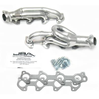 JBA Racing Headers - JBA Headers 1.5" Shorty Stainless Headers-Ceramic for Dodge 4.7L 1949S-2JS