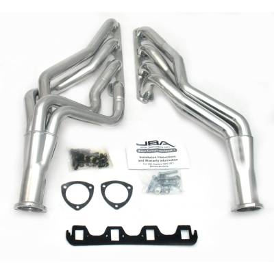 JBA Racing Headers - JBA Headers 6611SJS 1.75" Long Tube SS Ceramic Headers for 65-73 Mustang