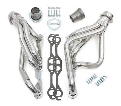 Hedman Hedders - Hedman 68626 Silver Mid-Length Headers for 78-87 G-Body 283-400 w/Close Ratio