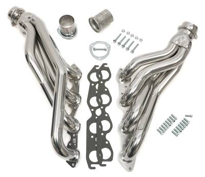 Hedman Hedders - Hedman 69196 SILVER 2" MID-LENGTH HEADERS for 67-87 2WD GM TRUCK/SUV w/396-502