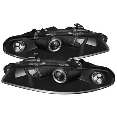 Spyder Auto - Spyder Auto 5011473 Black/Clear LED Halo Projector Headlights for 97-99 Eclipse