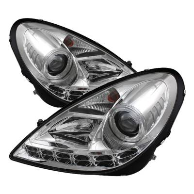Spyder Auto - Spyder Auto 5032539 Projector Style Headlights Chrome/Clear