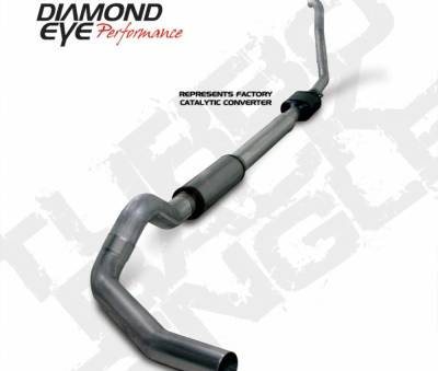 Diamond Eye Performance - Diamond Eye K5314S Kit 5" Turbo-back Single 409 Stainless 1994-1997.5 Ford 7.3L