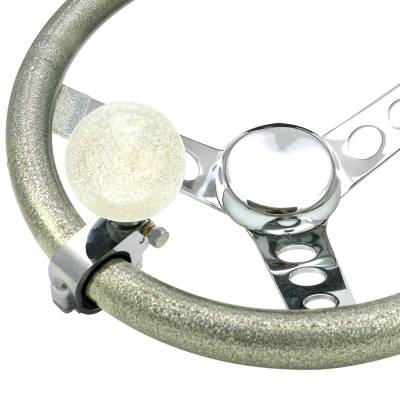 American Shifter Company - American Shifter ASCBA08004 Clear Old Skool Series Custom Suicide Brody Knob