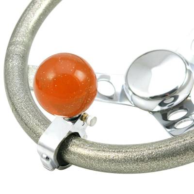 American Shifter Company - American Shifter ASCBA08009 Orange Old Skool Series Custom Suicide Brody Knob