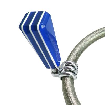 American Shifter Company - American Shifter ASCBN02003 Blue Stripe Stix Custom Brody Knob